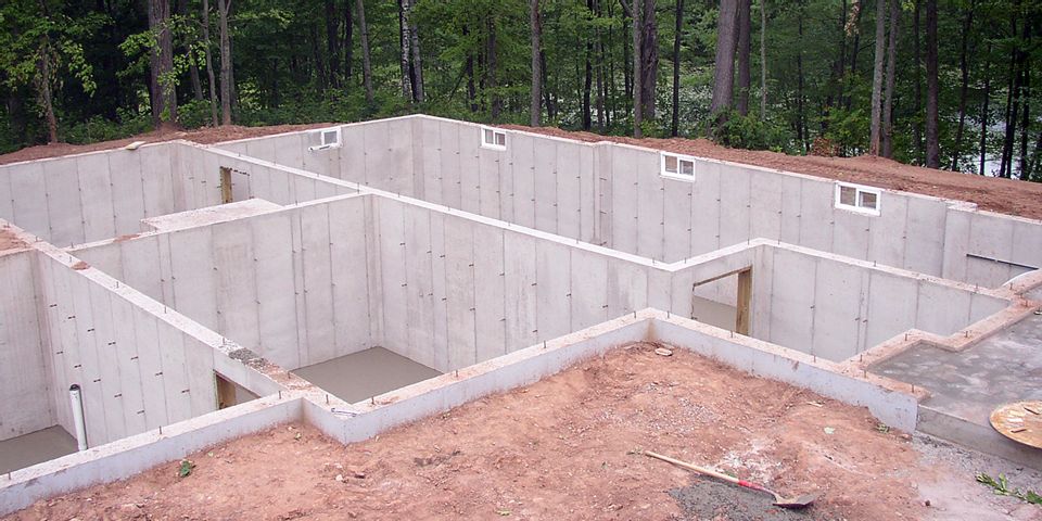 Concrete Foundation for New Home photo