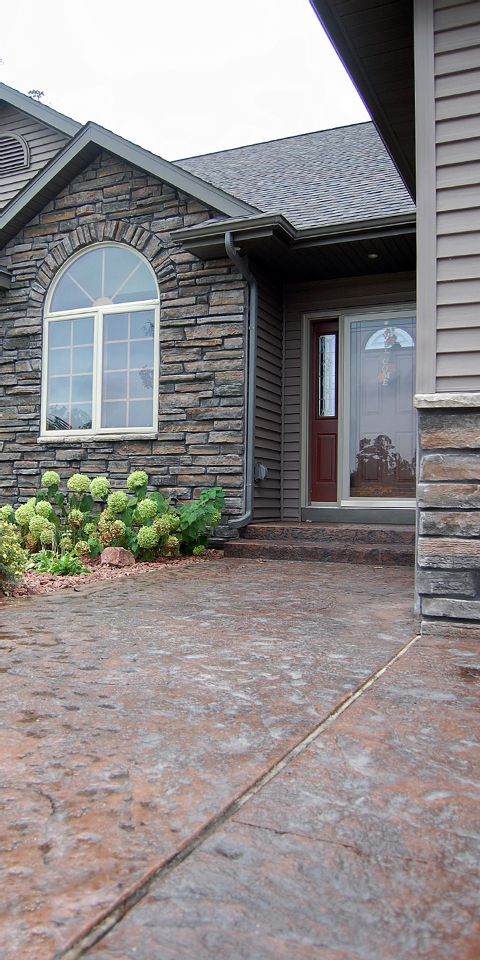 Stamped Concrete Walkway photo