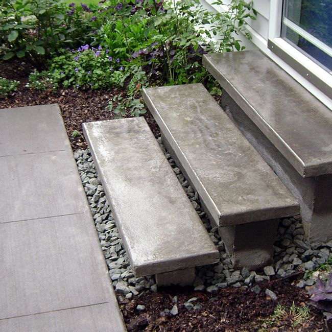 Decorative Concrete Front Steps photo